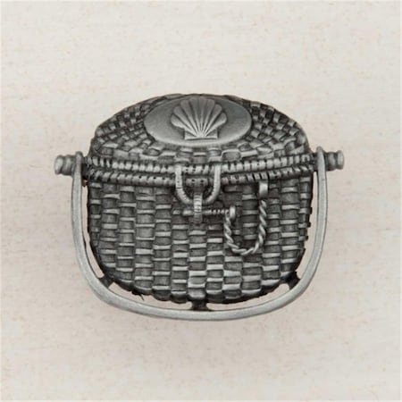 Acorn Mfg Artisan Collection Nantucket Basket Knob, Antique Pewter DPBPP